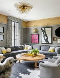 charcoal gray living room wall trim