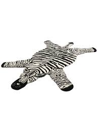 zebra rug black white 100x155