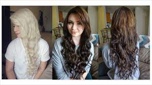 Dyeing your hair from blonde to brown again requires several steps, like assessing your hair's health and going through a filling process before adding color. How I Dyed My Hair From Blonde To Brown Some Random Products Youtube