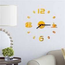 3d Big Wall Clock 3d Mirror Sticker