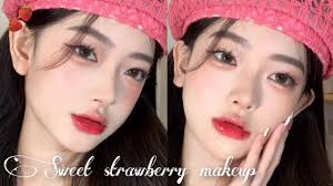 sweet strawberry makeup tutorial kpop