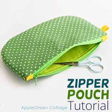 zipper pouch tutorial with a free