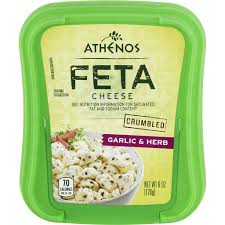 athenos crumbled cheese feta garlic