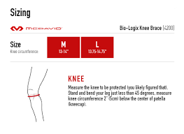 Mcdavid Bio Logix Maximum Protection Knee Brace Size Chart Jpg