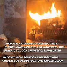 Rutland Fireplace And Stove Makeover Kit With Brick And Stone Cleaner Conditioning Gas Cleaner And Hi Temp Fireplace Paint