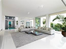 white modern living room interior