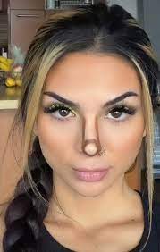 shape of my nose with just makeup