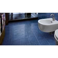 Porcelain Tiles Blue Bathroom Floor