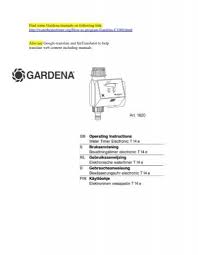 Gardena T14 Water Timer Water Heater