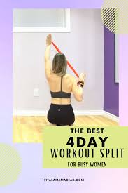 4 day workout routine for females pdf
