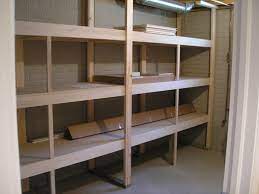 Basement Storage Shelves Finishing