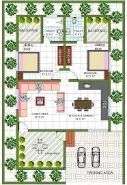 East Facing House Plan With Interior