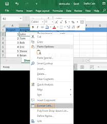 excel 2016 how to hide data or text in
