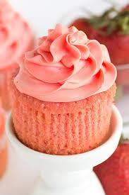 pink strawberry cupcakes recipe