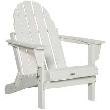 Outsunny White Plastic Adirondack Chair