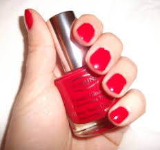 notd clarins nail polish in red 05