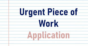 urgent piece of work application in punjabi - Engrabic