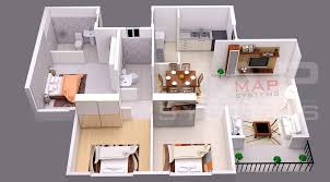 3d Floor Plan Design Simple House