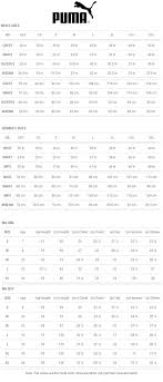 Sizing Charts