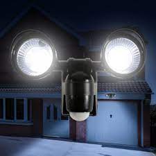 battery operated pir led twin security