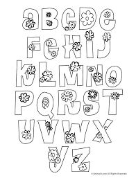 Printable Bubble Letters Flower Letters Woo Jr Kids