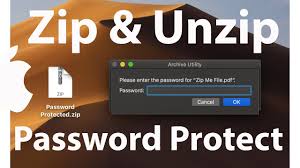 pword protected zip file mac