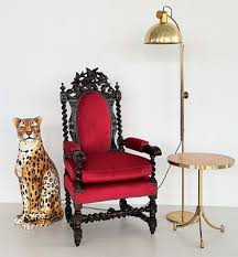italian baroque throne armchair in