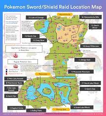 Pokemon Sword Pokemon Shield-Den Map Map for Nintendo Switch by  TheDogfather - GameFAQs