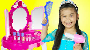 pink princess makeover makeup table toy