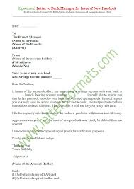 Sample letter format including spacing, font, salutation, closing, and what to include in each the following sample letter format illustrates the information you need to include when writing a letter the font size should be 10 or 12 points. Letter To Bank Manager For Issue Of New Reissue Of Passbook