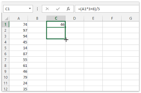 apply formula to an entire column