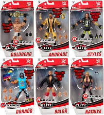 Wwe toys action figure occupation wrestling gladiator toys characters movable figures wrestler kits for boys play. Wwe Elite 74 Complete Set Of 6 Wwe Toy Wrestling Action Figures By Mattel This Set Includes Finn Balor Aj Styles Goldberg Andrade Lince Dorado Natalya