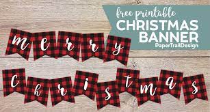free printable merry christmas banner