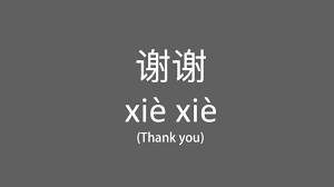 how to say thank you in chinese