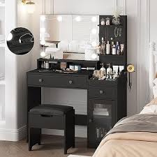 mirror and lights makeup vanity table