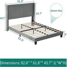 Platform Bed Frame With Headboard