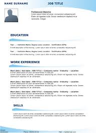 Free Sample Resume Original Resume 27 Examples Of Resumes