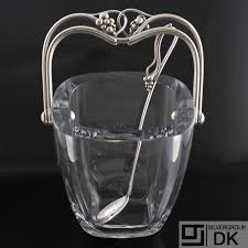 Vintage Swedish Glass Bowl Ice Bucket