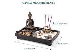 Mini Desk Top Buddha Zen Garden Kit