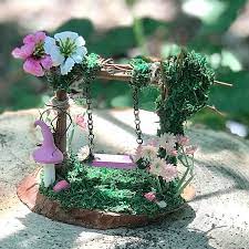 Miniature Swing Fairy Garden Swing