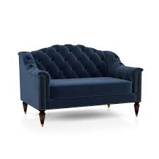 De Landa 2 Piece Blue Sofa Set