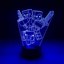 Minecraft Characters Led Lamp Lampsity
