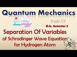 Schrodinger Wave Equation For Hydrogen