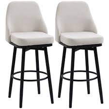 homcom extra tall bar stools set of 2