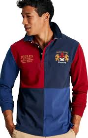 mens joules harlequin rugby shirt