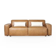 franklin 3 seater aged leather sofa must