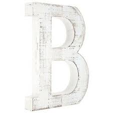 Letter B Wooden Alphabet Wall