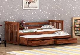 Sierra Kids Trundle Bed With Storage In
