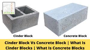 cinder block vs concrete block what