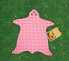 bear skin picnic blanket